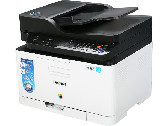 Used Like New Samsung Xpress Sl C480fw Wireless Multifunction Color Laser Printer Newegg Com