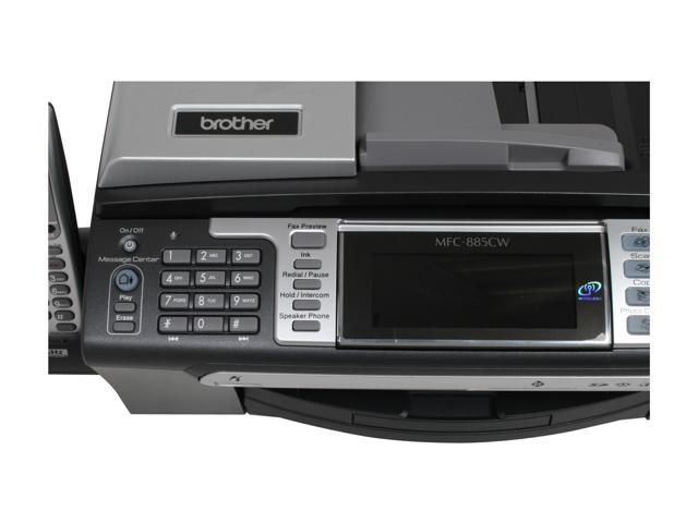 brother MFC-885CW Photo Color All-in-One with Wireless Networking and a 5.8GHz Cordless Phone Newegg.com