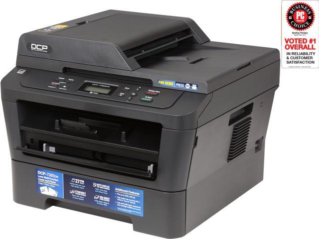 Brother Dcp 7065dn Mfc All In One Up To 27 Ppm Monochrome Compact Laser Multi Function Copier With Duplex Printing And Networking Newegg Com