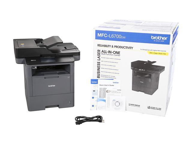 Brother MFC-L6700DW Duplex All-in-One Monochrome Laser Printer Laser Printers - Newegg.com