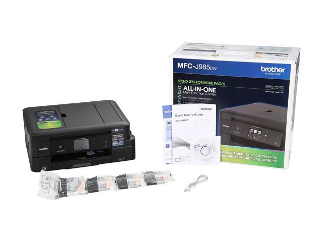 Brother MFC-J985DW Work Smart Color All-in-One Inkjet Printer INKvestment Cartridges Printers - Newegg.com