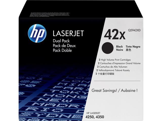 HP 42X High Yield LaserJet Toner Cartridge - Dual Pack - Black