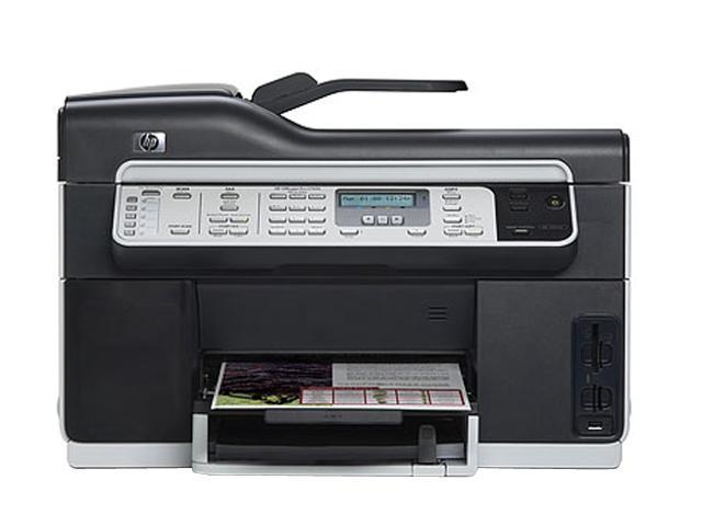 HP Officejet Pro L7590 CB821A Up to 35 ppm Black Print Speed 4800 x 1200 dpi Color Print Quality Ethernet (RJ-45) / USB Thermal Inkjet MFC / All-In-One Color Printer