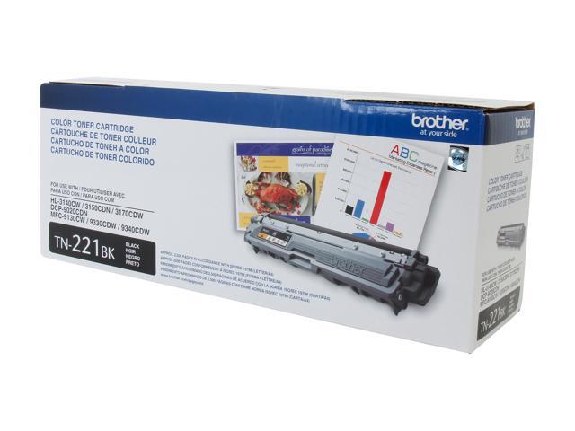 Brother TN221BK Toner Cartridge - 2 Pack - Black - Newegg.com