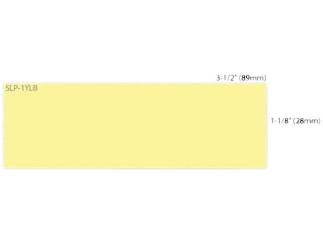 Seiko SmartLabel SLP-1YLB Mailing Label - 1.12" Width x 3.5" Length - 130/Roll - 0.79" Core - 1 Roll - Yellow