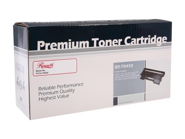 Rosewill RTCA-TN450 Premium Quality Toner Cartridge (Replaces OEM# Brother TN-450, TN-420) 2,600 Pages Yield; Black