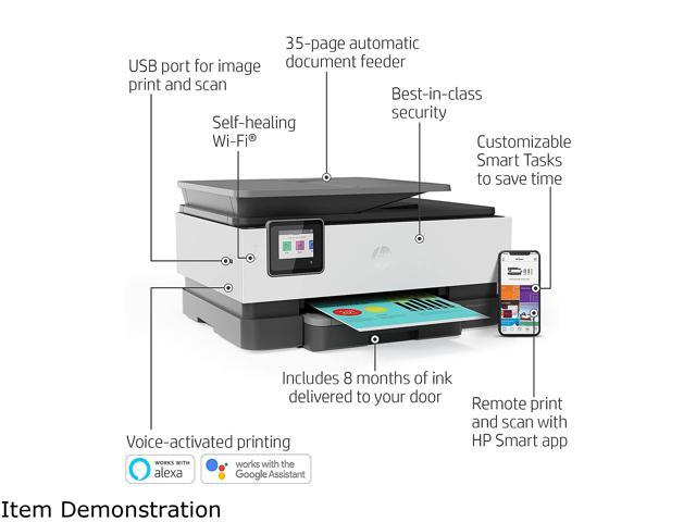 Hp Officejet Pro 8035 Wireless All In One Color Inkjet Printer 0007