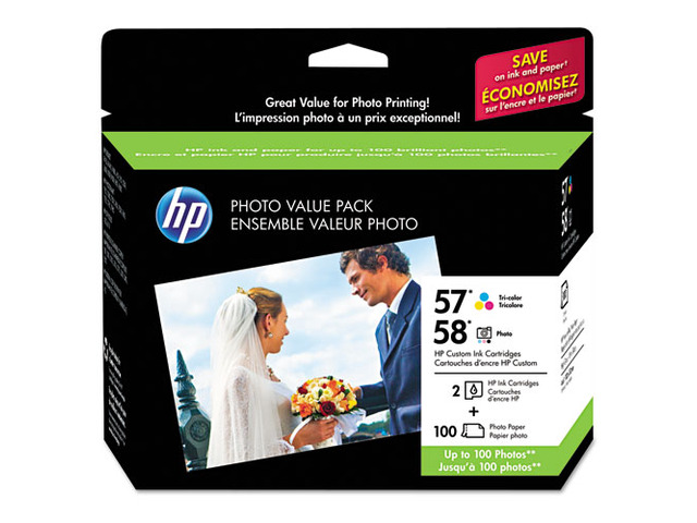 HP 57/58 Ink Cartridge - Magenta, Yellow, Photo Color, Cyan - Newegg.com