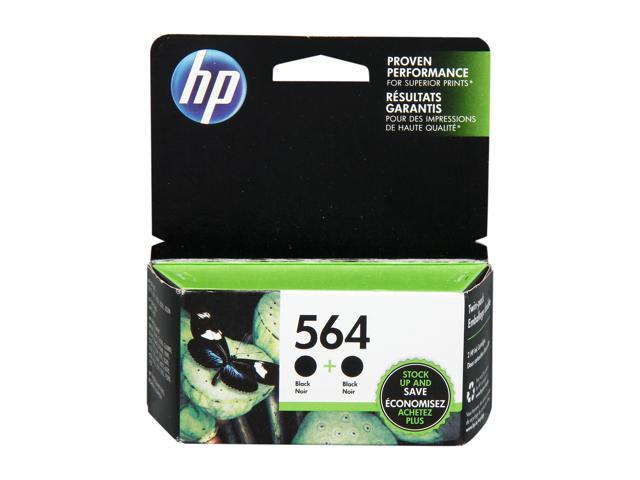 HP 564 Ink Cartridges 2-Pack (C2P51FN#140) -  Black