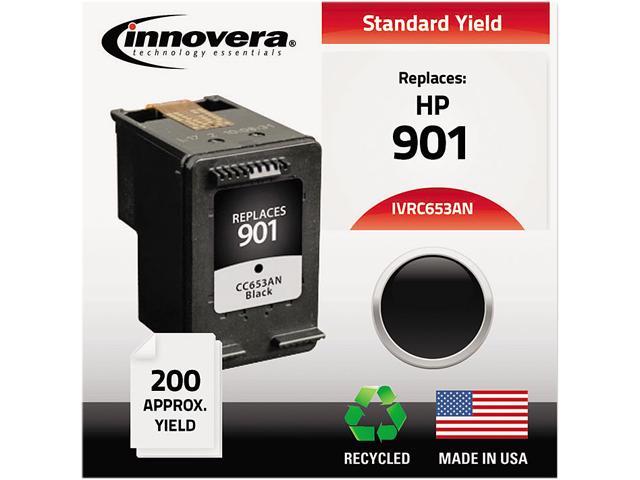 Innovera Ivrc653an Black Ink Cartridge Replacement For Hp Cc653an Hp 901 7691