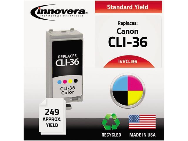 Innovera IVRCLI36 3 Colors Ink Cartridge, Replacement for Canon 1511B002 (CLI-36)