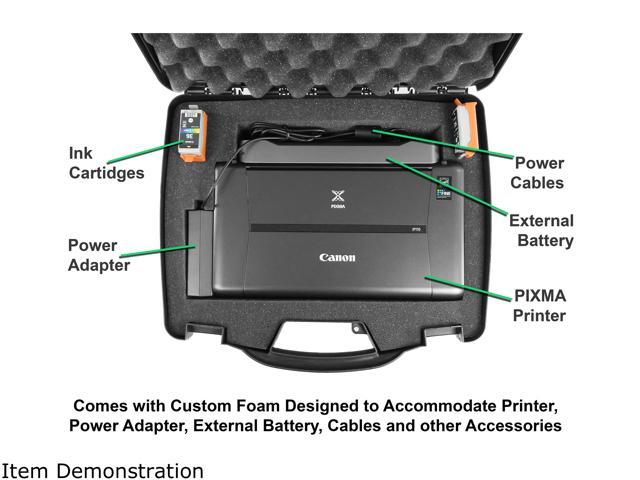 Casematix Tough Printer Carry Case Custom Designed To Fit Canon Pixma Ip110 Wireless Mobile 0924