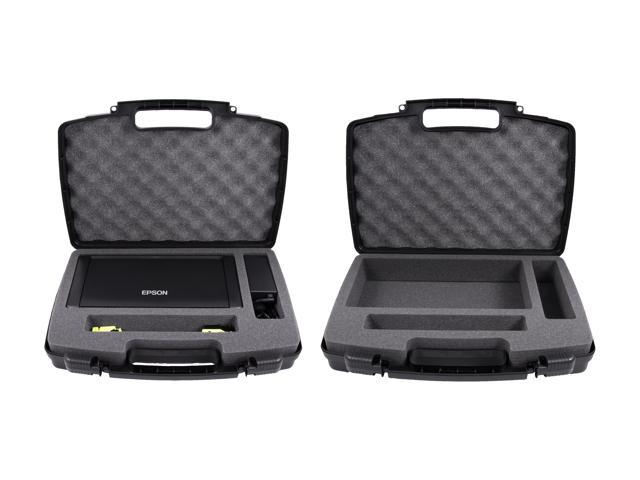 Casematix Tough Printer Carry Case Custom Designed To Fit Epson Workforce Wf 100 Wireless Mobile 0932
