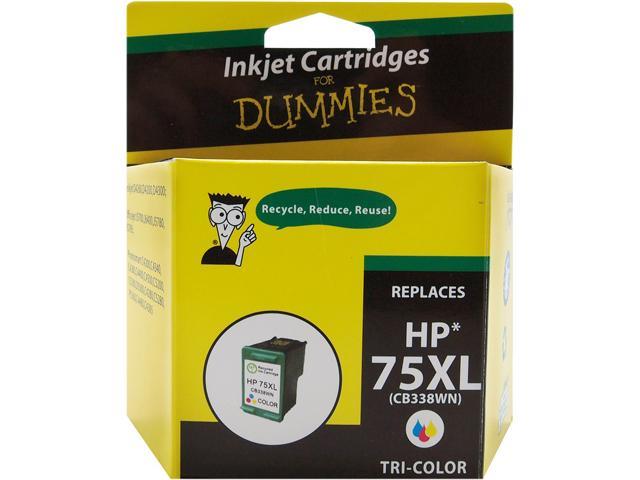Ink for Dummies DH-75XL(CB338WN) 3 Colors Ink Cartridge Replaces HP 75XL (CB338WN)