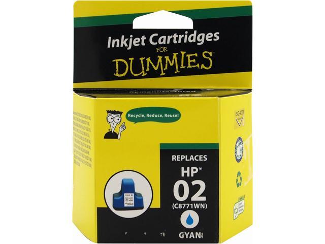 Ink for Dummies DH-02C(C8771WN) Cyan Ink Cartridge Replaces HP 02 (C8771WN)