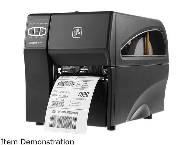 Zebra ZT220 4” Industrial Thermal Transfer Label Printer, 203 dpi, Serial, USB, ZPL, EPL, XML Support, US Cord – ZT22042-T01000FZ