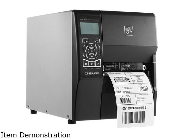 Zebra Zt230 4” Industrial Thermal Transfer Label Printer Lcd 203 Dpi Serial Usb Parallel 0065