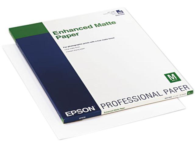 Epson America Ultra Premium Matte Presentation Paper 17 X 22 White 50pack 0945