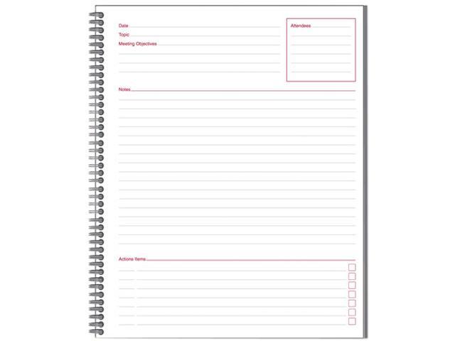 Photo 1 of Cambridge 1-Subject Professional Notebooks, 8.88" x 11", Wide Ruled, 80 Sheets, Black (06132)