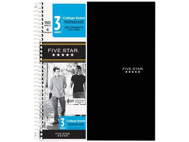 Mead 06210 Five Star 3-Subject Notebook 150 Sheets 11 x 8.50 - 1Each -  White Paper 