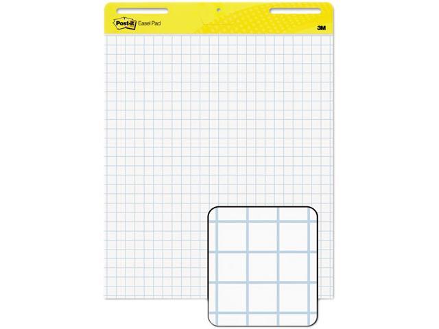 Post-it Easel Pads, Self-Stick Easel Pads, Quad Rule, 25 x 30, White, 30 Sheets/Pad, 2 Pads/Pack