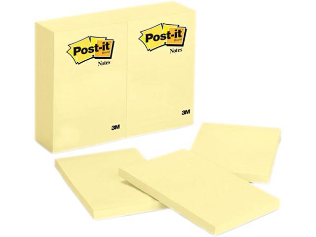 Post-it Notes 659-YW Original Notes, 4 x 6, Canary Yellow, 12 100-Sheet Pads/Pack
