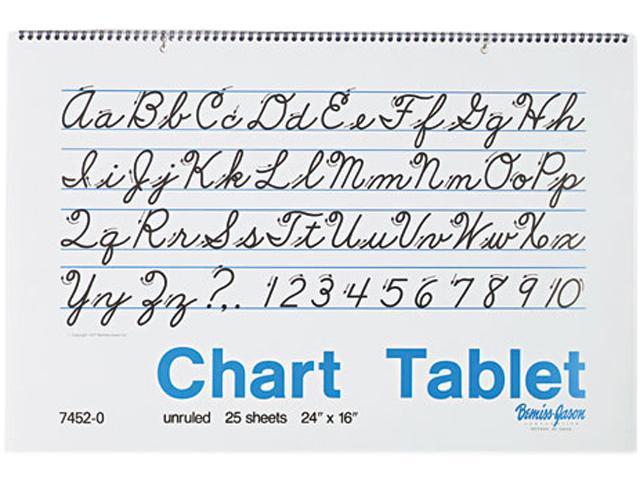 Photo 1 of Pacon Chart Tablets, Unruled, 24 x 16, White, 25 Sheets/Pad
12 pack