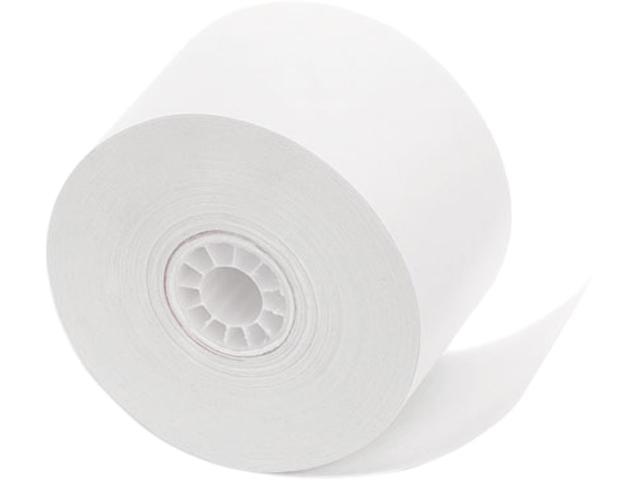 PM Company 18990 Paper Rolls, One-Ply Cash Register/POS, 1-3/4" x 150 ft, White, 10/Pack