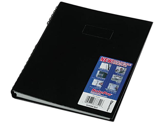 Blueline A10300BLK Note Pro Business Notebook, College Rule, Letter, White, 300 Sheets/Pad