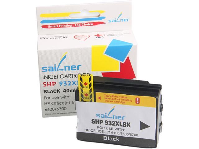 Sailner Compatible SHP 932XLBK inkjet Cartridge, Cartridge for HP OEM#  932XLBK