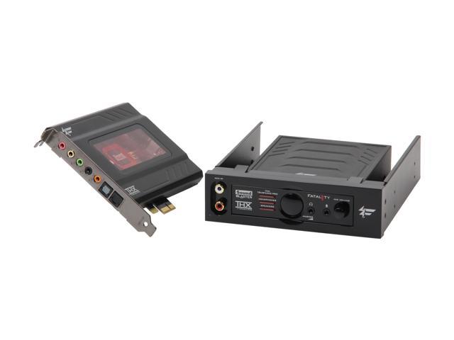 Creative Sound Blaster Recon3D Fatal1ty Champion (70SB135400000) 5.1 Channels 24-bit 96KHz PCI Express x1 Interface Sound Card with Sound Blaster I/O