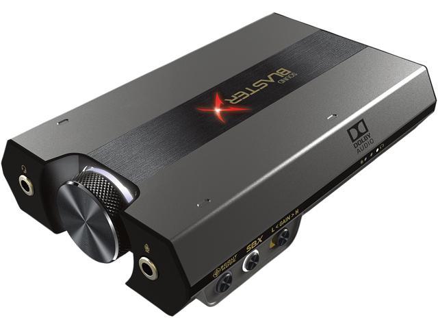 Creative Sound Blasterx G6 Hi Res Gaming Dac And Usb Sound Card With Xamp Headphone Bi Amplifier For Pc Ps4 Xbox And Nintendo Switch Newegg Com