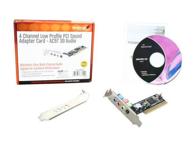 StarTech.com PCISOUND4LP Low Profile Sound Card - Newegg.com