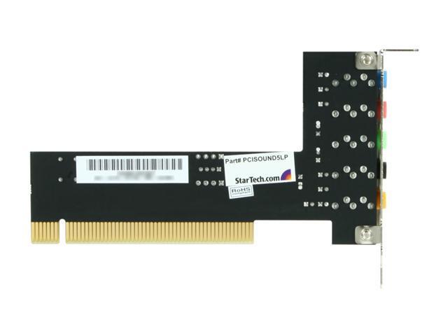StarTech PCISOUND5LP 5 Channels PCI Low Profile Sound Adapter Card – 24 ...