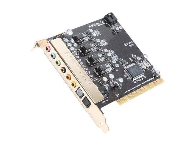 AuzenTech  X-Raider 7.1 Channels 24-bit  96KHz  PCI  Interface Sound Card