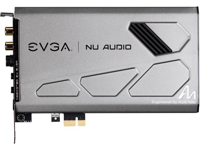 EVGA NU Audio Card, 712-P1-AN01-KR, Lifelike Audio, PCIe, RGB LED, Designed with Audio Note (UK)