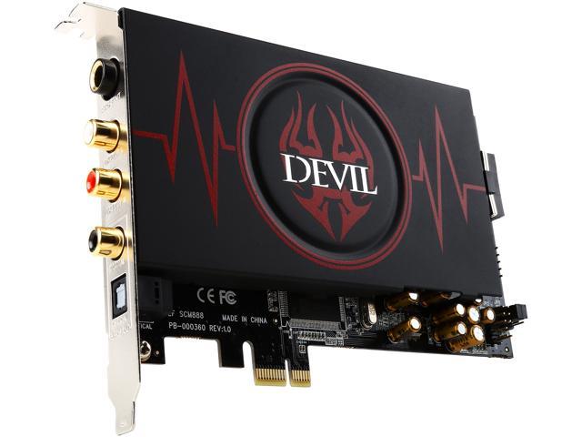PowerColor DEVIL HDX  7.1 Channels PCI Express x1 44.1K/48K/88.2K/96K/192KHz @ 16bit/24bit Sound Card