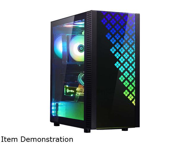 Bitfenix Dawn Tg Case Black 3 Sides Tempered Glass E Atx Atx Micro Atx Mini Itx Form Factor Asus Aura Sync 3 Pin Addressable Rgb Led Bfc Daw 500 Kkgsk Rp Newegg Com