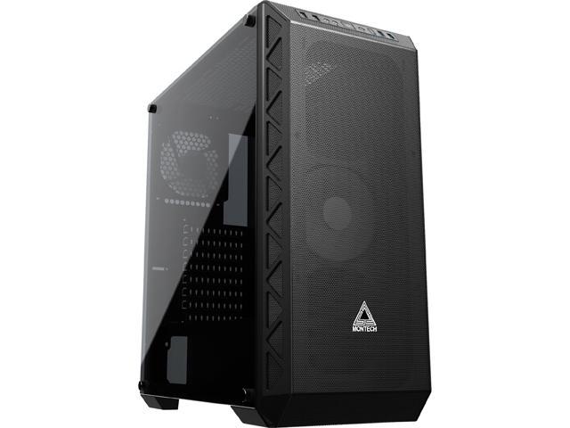 Montech Air 900 Mesh ATX Mid-Tower PC Gaming Case, High & Max Airflow, Full-Metal Mesh Front Panel, Tempered Glass, Dust- Proof, Unique Mesh Side Panel - EATX, ATX, Micro ATX, Mini ITX - Black