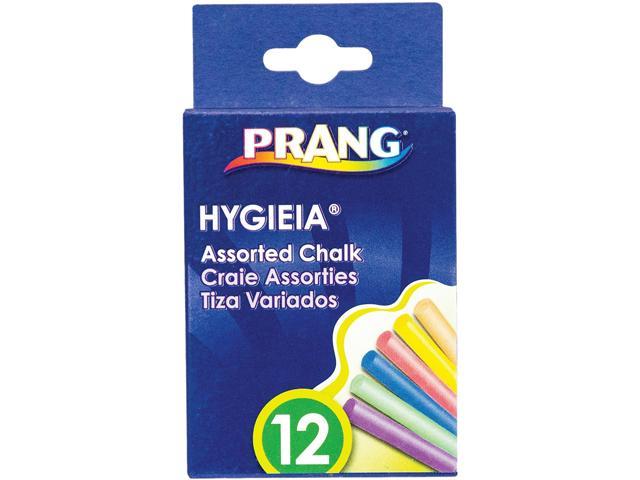 Prang Hygieia Dustless Chalk, Assorted Colors - 12 count