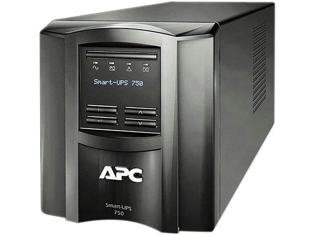 Refurbished Apc Smart Ups 750va Lcd 120v Smt750 Neweggca 2101