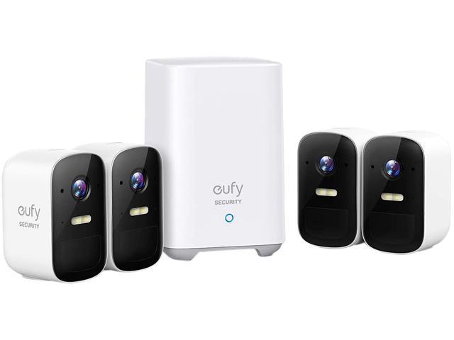 nyhed Sandet loop eufy Security, eufyCam 2C 4-Cam Kit, Wireless Home Security System with  180-Day Battery Life, HomeKit Compatibility, 1080p HD, IP67, Night Vision,  No Monthly Fee - Newegg.com