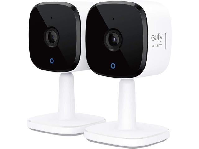 eufy Security Solo IndoorCam C24 2-Cam Kit, 2K Security Indoor Camera, Plug-in Camera with Wi-Fi, Human and Pet AI, Works with Voice Assistants, Night Vision, Two-Way Audio, Homebase not Compatible
