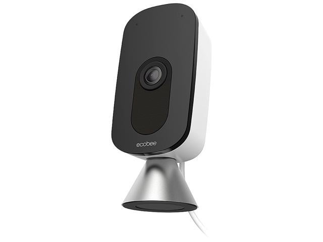 New 2022 ecobee SmartCamera - Indoor WiFi Security Camera, Baby & Pet Monitor, Smart Home Security System, 1080p HD 180 Degree FOV, Night Vision, 2-Way Audio, Works with Apple HomeKit, Alexa Built In