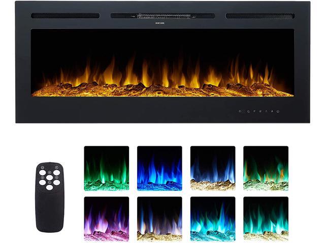 Co Z 50 Inch Recessed Or Wall Mounted Electric Fireplace Insert 750w 1500w Embedded Space Heater With Remote Control 5 Flame Levels 9 Colors For Bedroom Tv Stands Living Room Mantels More Black Newegg Com - 50 Inch Electric Fireplace Recessed Co Z 50 Inch Recessed Or Wall Mounted Electric Fireplace Insert 750w 1500w Embedded Space Heater With Remote Control 5 Flame Levels 9 Colors For Bedroom Tv Stands Living Room Mantels More Black Newegg Com - 50 Inch Electric Fireplace Recessed