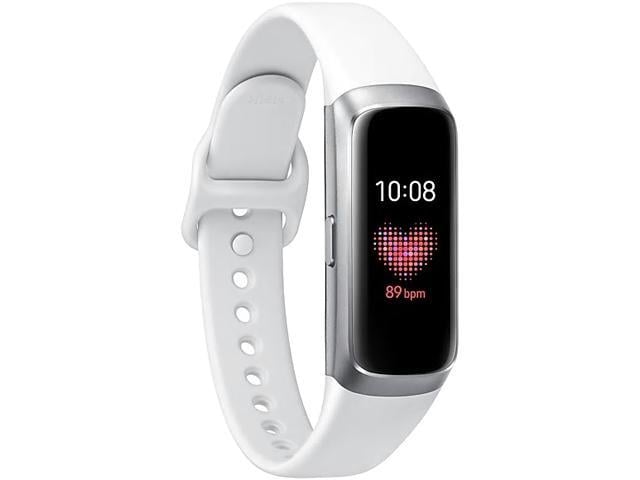 Samsung Galaxy Fit - silver - activity tracker with strap - white - 32 MB