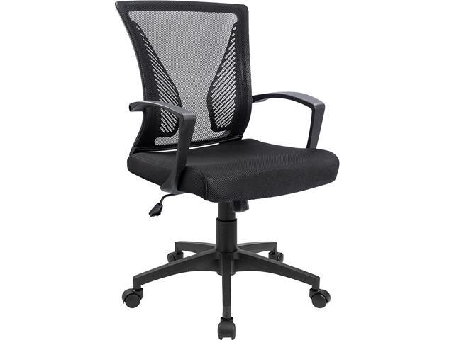 Furmax Office Chair Mid Back Swivel Lumbar Support Computer Newegg Com
