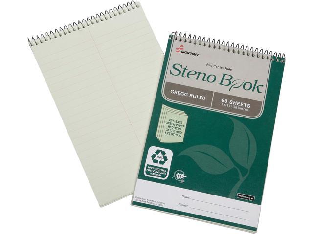 Photo 1 of SKILCRAFT Gregg Ruled Recycled Steno Notebk