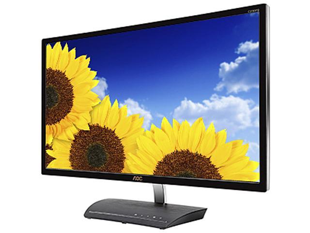 AOC 27" C2783FQ Black and Silver 1920X1080 Full HD 1080P LCD backlight LED Curved HD Monitor, 5ms 300cd/m2, DCR 50,000,000:1 (3000:1) with D-Sub, DVI, HDMI, DisplayPort