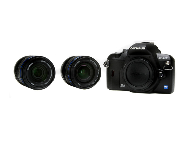 OLYMPUS EVOLT E-410 Black 10.0 MP 2.5" 230K LCD Digital SLR Camera w ...
